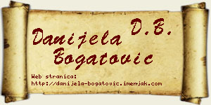 Danijela Bogatović vizit kartica